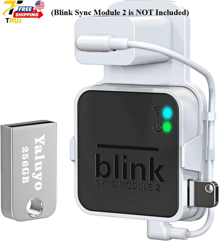 Blink Sync Module 2 Wall Mount & 256GB USB Flash Drive for Local Video Storage-image