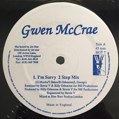 Gwen McCrae - I'm Sorry / Treat Me Like A Queen, 12'', (Vinyl)