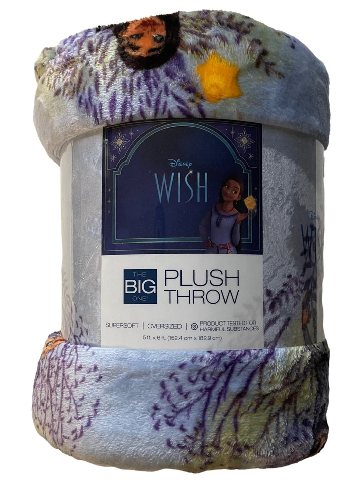 Manta de micropeluche The Big One de gran tamaño Disney Wish Asha & Goat Pal 5'x6' Foto 2 de 2
