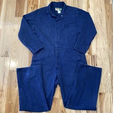 WearGuard Coveralls Mens 44R Blue Mechanic Utility Work Core  Wear Long Sleeve