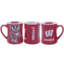 Wisconsin Badgers Ceramic 16oz Relief (3D) Mug