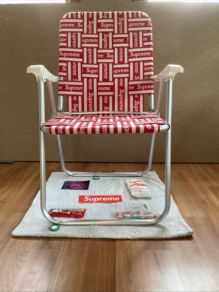 SS20 Supreme Lawn Chair Red Brand New No Box 100% 5 Authentic