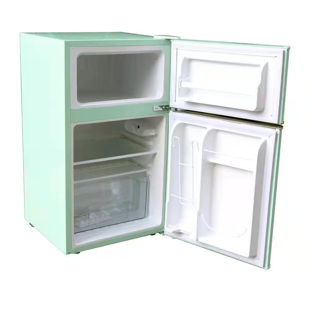 Retro 3.2 Cu. Ft. 2-Door Mini Fridge in Mint Green