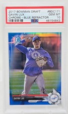 2017 Bowman Chrome Blue Refractor GAVIN LUX RC CARD /150 PSA 10 GEM MINT