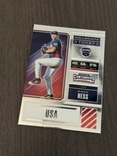 2018 Panini Contenders Elite Extra Edition USA Collegiate Ticket ZACK HESS