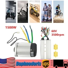 1500W 60V Permanent DC Motor Kit with Controller 65A For Electric Scooter E-bike