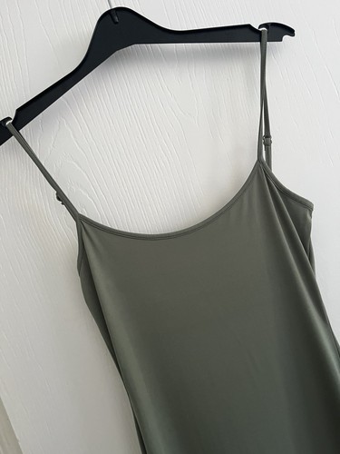 Bershka khaki stretch maxi dress size small - Picture 3 of 4