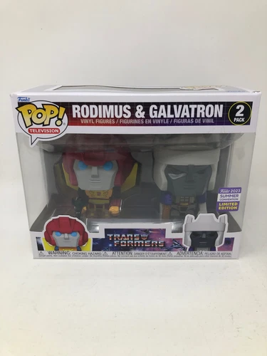 Funko Pop! Television Vinyl Transformers Rodimus Galvatron San Diego Comic Con E