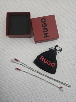 Hugo Red LABEL SCHMUCK SILBER FARBEN SET