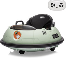 Ride on Bumper Car, 12V Kids Bumper Car with Remote Control, Electric Ride on To