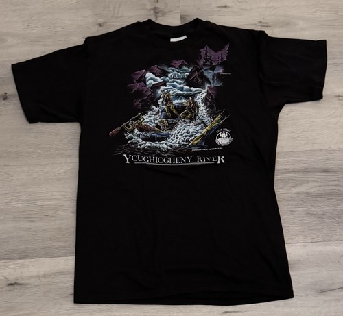 Vintage 80s Single Stitch Youghiogheny River White Water Rafting Shirt ...