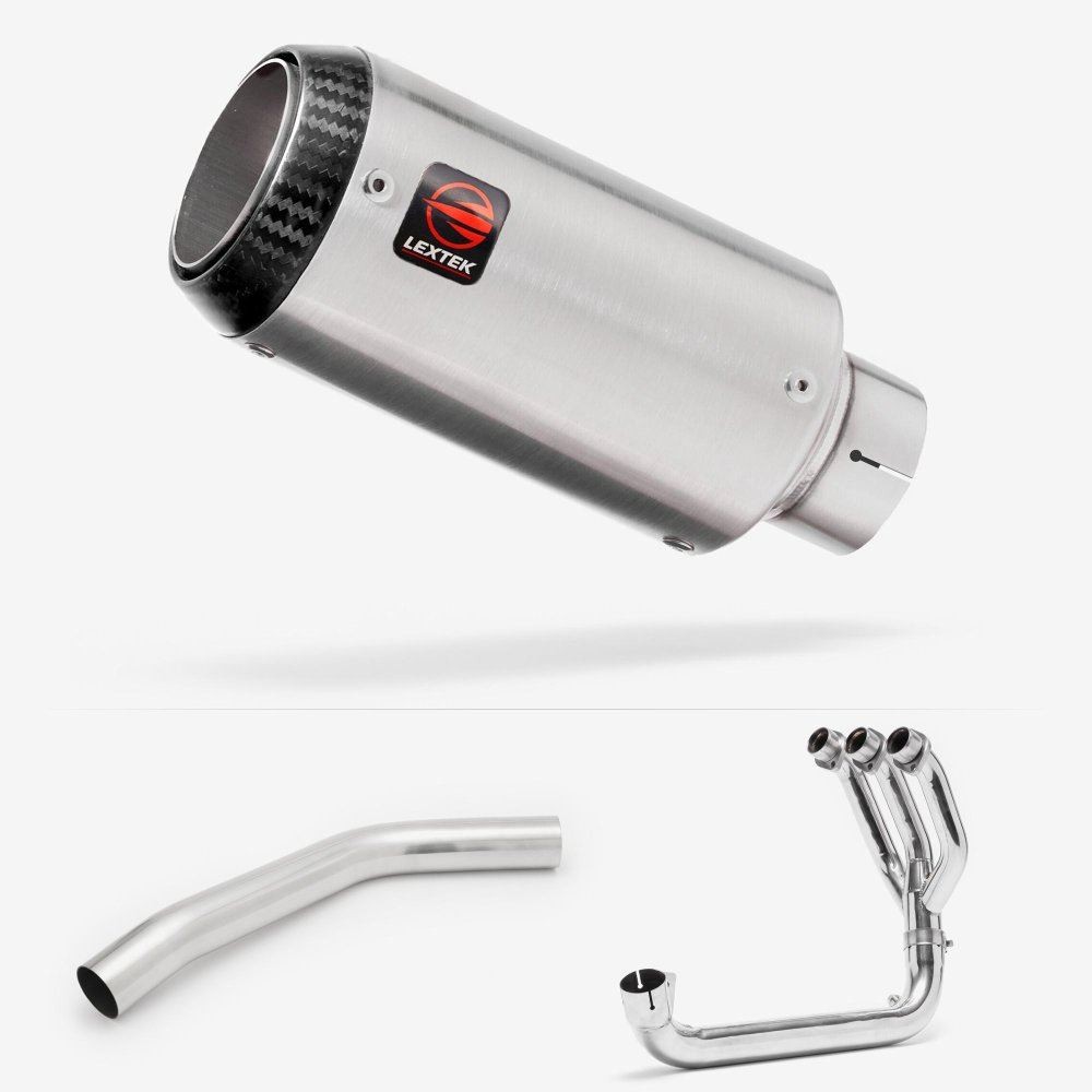 Lextek CP1 Carbon Tip Exhaust System 150mm for Triumph Tiger 800 (10-21)
