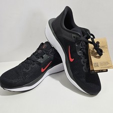 Men's Size 9.5 Nike Quest 6 Athletic Shoes Black Red NEW FD6033 011 NO BOX