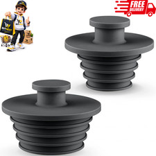 2PCS Bathtub Drain Stopper Silicone Tub Plug Sink Stopper Bathroom Shower Drain