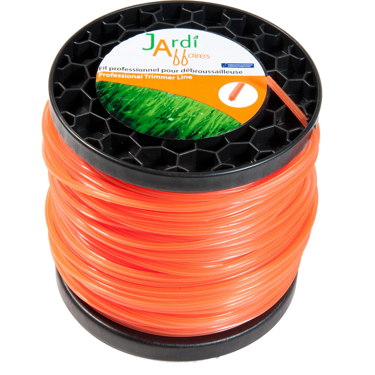 Fil débroussailleuse de 4mm étoile nylon pour coupe de ronces 87m