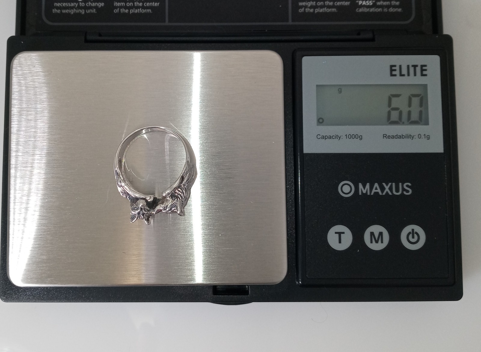 Vintage Peter Stone 925 Solid  Sterling Silver Wo… - image 5