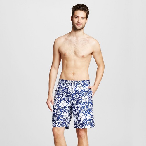 Pantalones Cortos de Tablero Floral Marino Blanco - Merona Para Hombre XL NUEVOS - Imagen 3 de 3