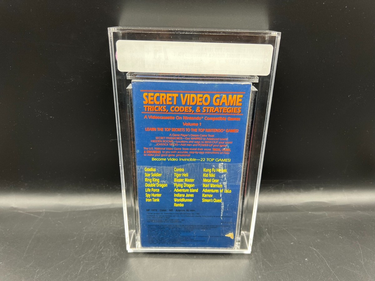 Secret Video Game Tricks, Codes & Strategies Vol 1 VHS VGA 75+