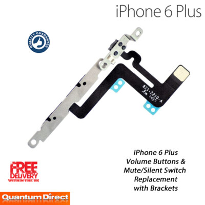 iPhone 6 Plus Volume Buttons Mute Switch Flex Replacement with Brackets