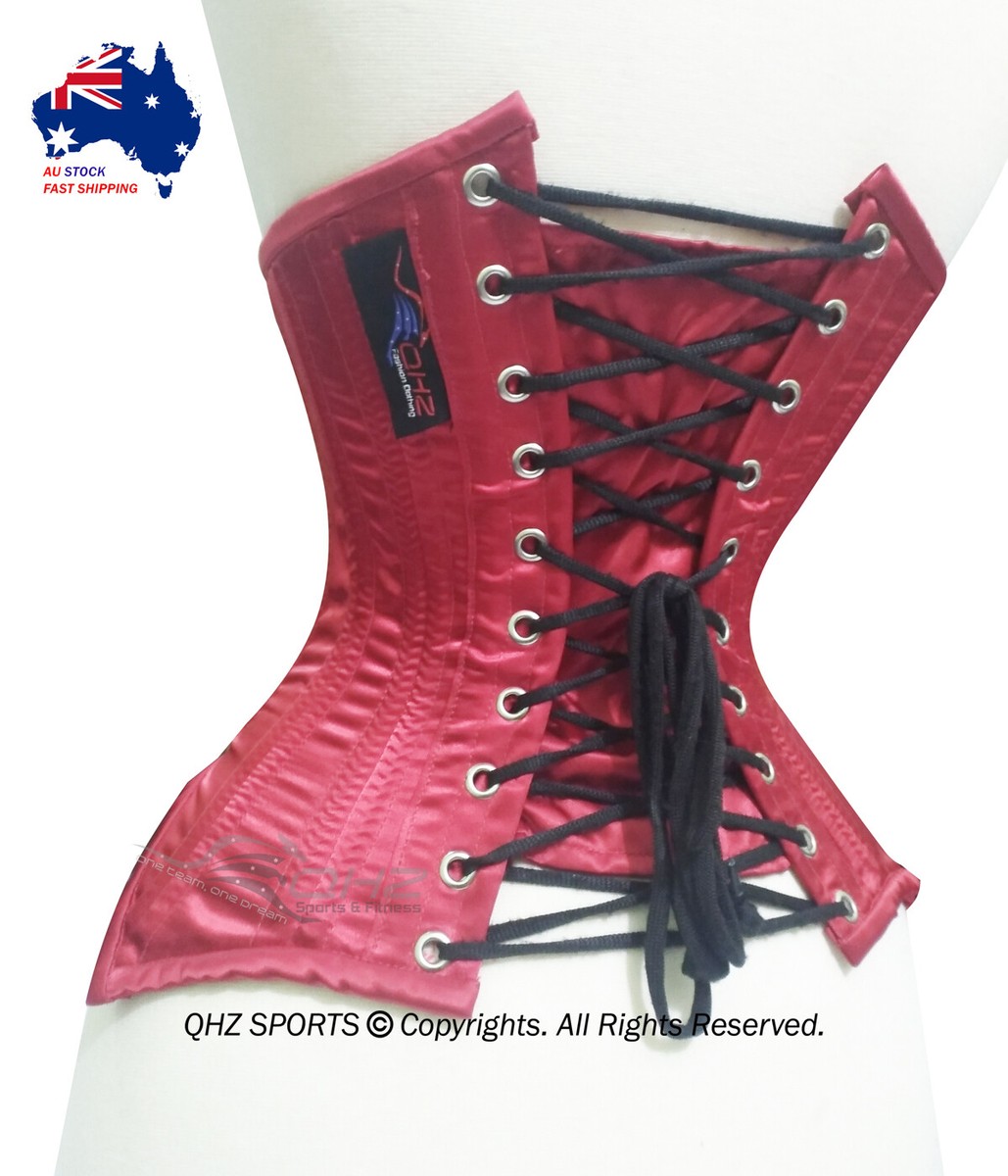 Ps8-shop Heavy Duty 26 Double Steel Boned Waist Training Real Leather Underbust Tight Shaper Corset 8405-A-LE - Foto 8