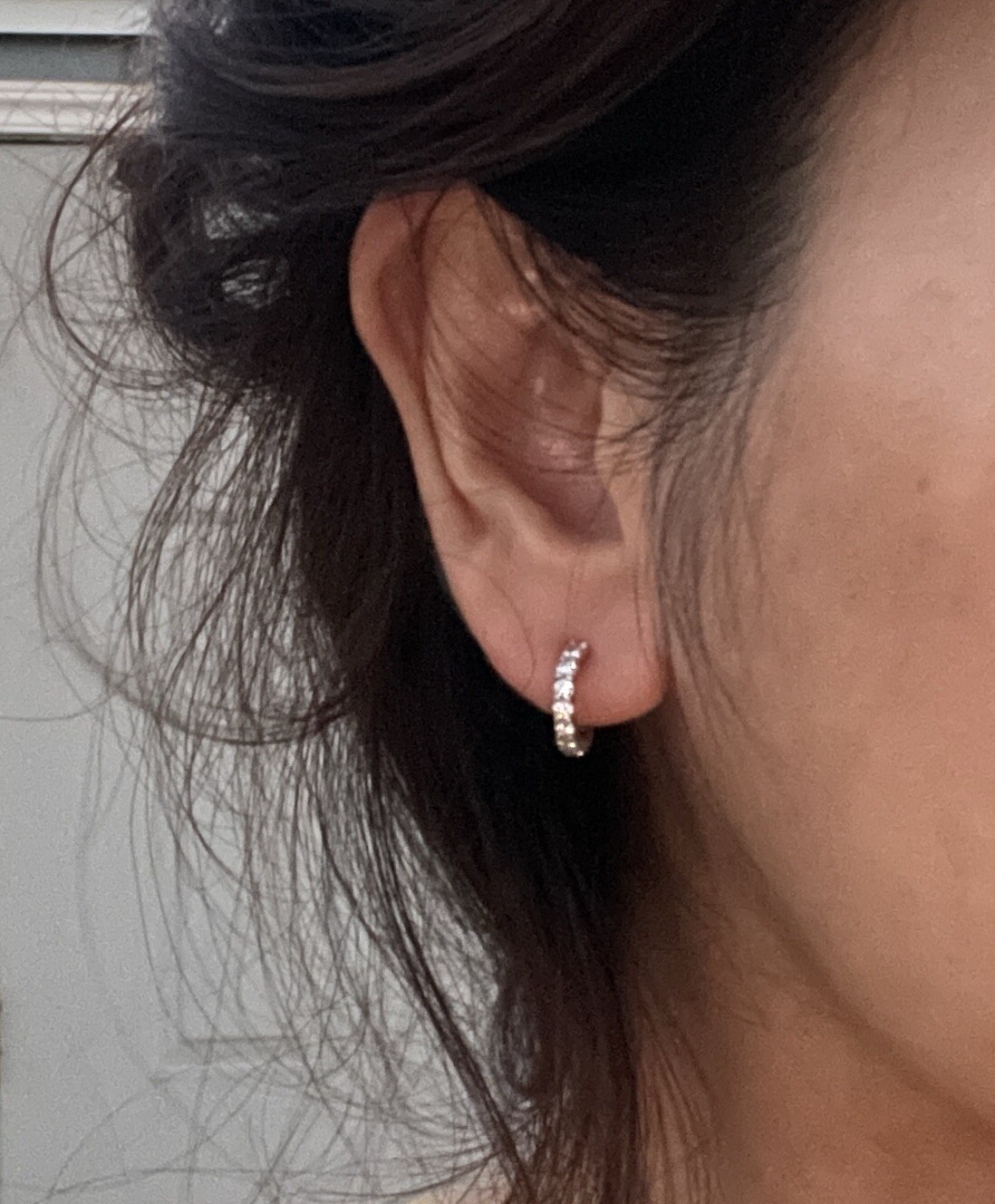 TIFFANY AND CO EARRINGS SILVER HOOPS TIFFANY AND CO EARRINGS SILVER HOOPS