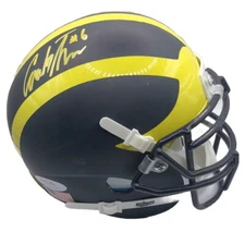 CORNELIUS JOHNSON SIGNED AUTOGRAPHED MICHIGAN WOLVERINES MINI HELMET PSA/DNA