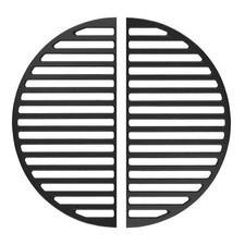 Wiltec 2x Grille BBQ Semicirculaire 47x23x1cm Fonte Barbecue Grillade Cuisson