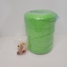 Macrame Cotton Cord 5mm x 328yds, ZUEXT Natural Handmade Blackish Green Cords