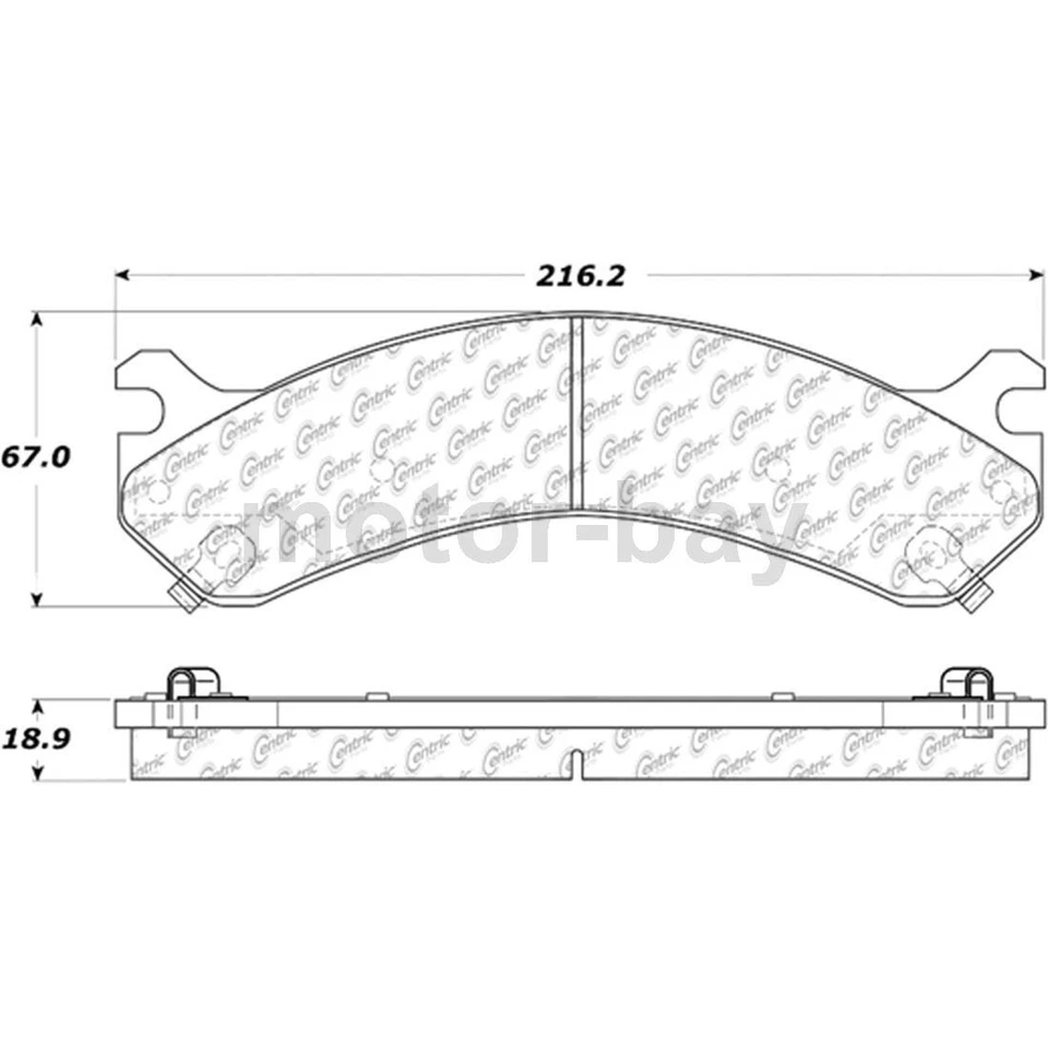 Передние задние тормозные колодки для Chevrolet Silverado 3500 2007 2006 2005 2004 2003 - Изображение 2 из 4