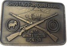 NRA "Shooting for our Future" Whittington Center Vintage Belt Buckle