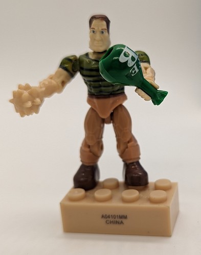 Vintage 2011 Mega Bloks Sand Man Marvel Series 3 mini figure New Open Complete - Picture 3 of 5