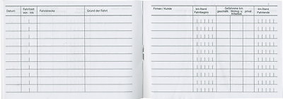 Fahrtenbuch DIN A6 Stylex Fahrtenbücher 40 Blatt