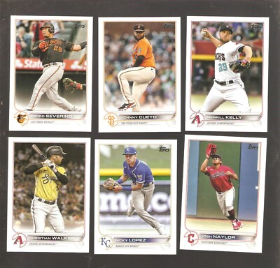 2022 topps baseball 501 thru 660,,you pick, complete your set