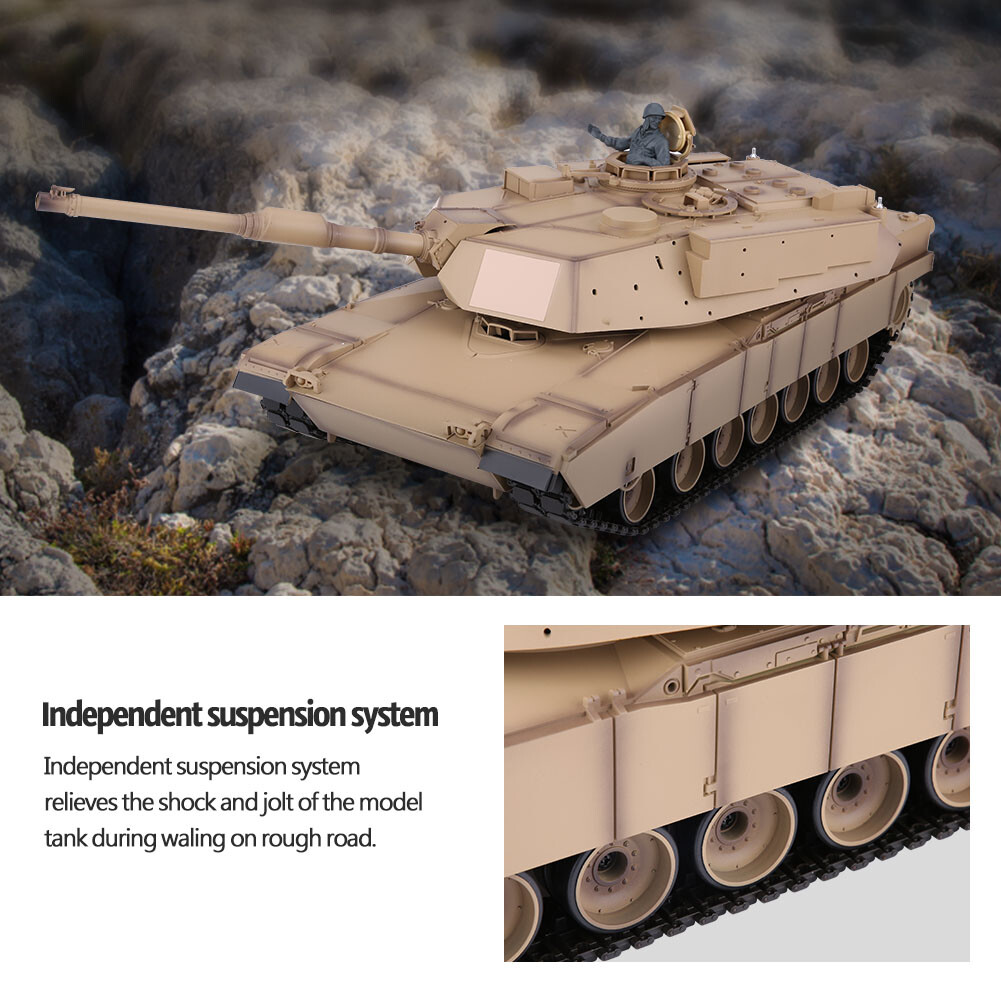 Heng Long Tanque RC 3918-1 M1A2 1 16 2.4G Modelo de batalla militar de sonido de simulación con Heng Long Tanque RC 3918-1 M1A2 1 16 2.4G Modelo Modelo Modelo de batalla militar de sonido de simulación con ventas en linea