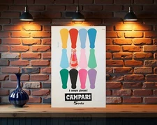 Campari SODA  Vintage Italian Metal Sign - 24"x16" (60x40 cm)