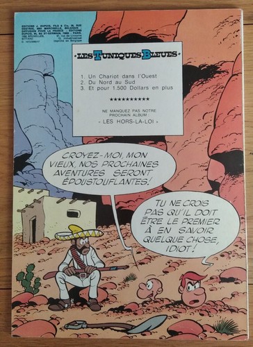 LES TUNIQUES BLEUES n°3 , Et pour quinze cents , Cauvin/Salverius , é.o 01/1973 - Picture 2 of 8