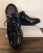 Dinkles Unisex Marching Band Shoes Black Faux Patent Leather Size M 9.5/W 11.5