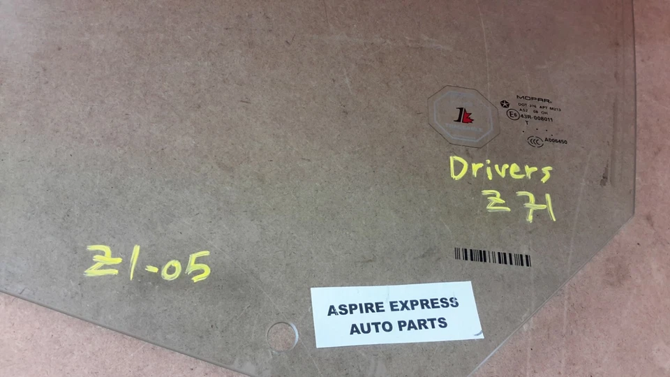 2008-2009 Dodge Caliber SRT-4 SRT4 Window Glass OEM Front Left Driver Door Foto 3 de 3