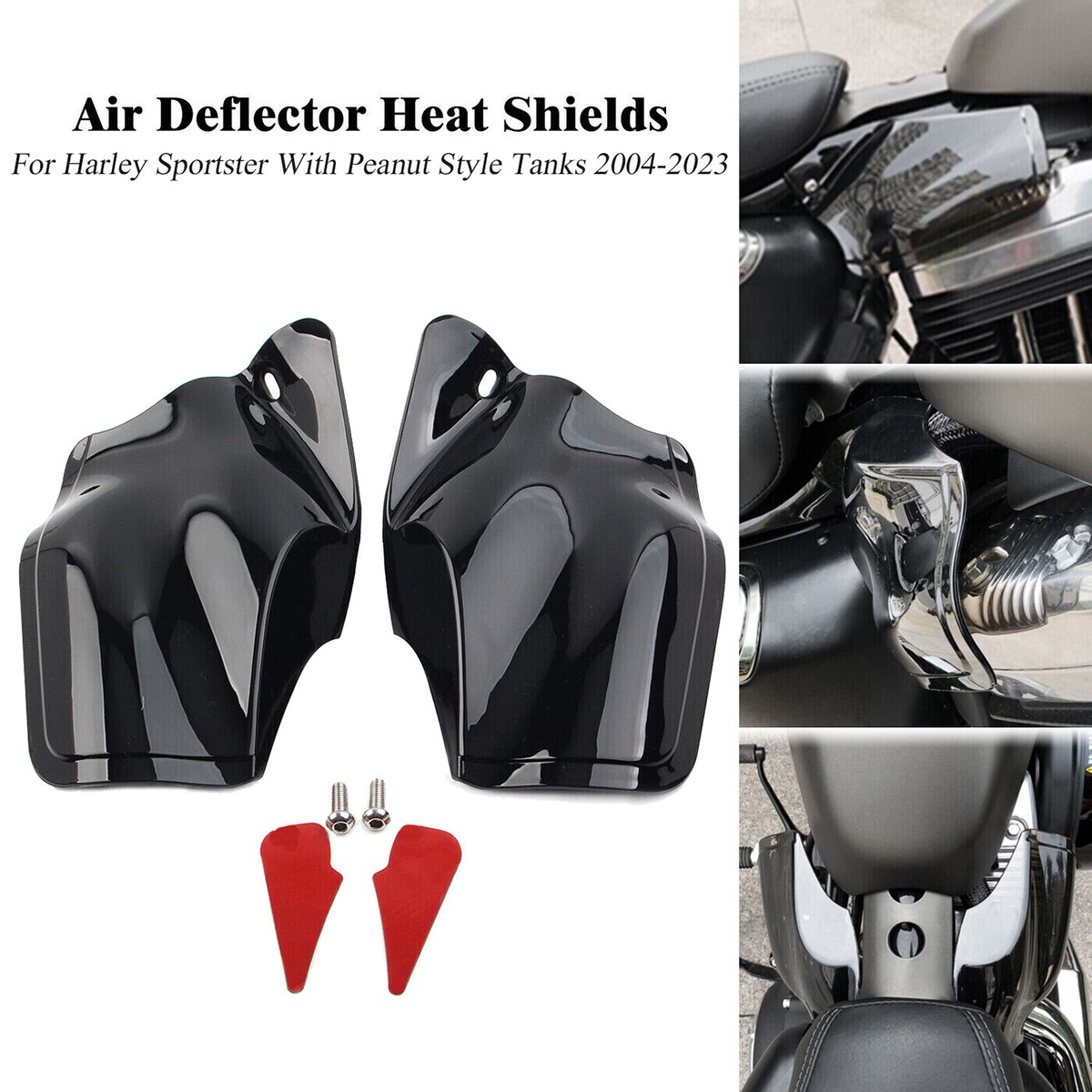For Harley Sportster XL 883 Iron 1200 Saddle Shield Air Heat