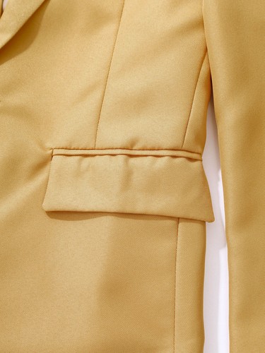 Conjunto de traje formal de caballero chaqueta y pantalón de negocios calce ajustado de 2 piezas para hombre - Imagen 7 de 85
