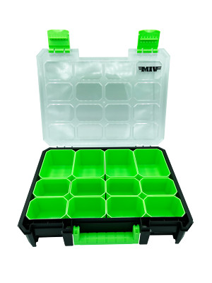 VIM Tools SCS Storage Case Small with 12 Removable Bins 13.4'' x 10.4'' x 2.8''