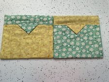 New Hand Made Snap Bags Sold as a Pair with Coordinating Fabric