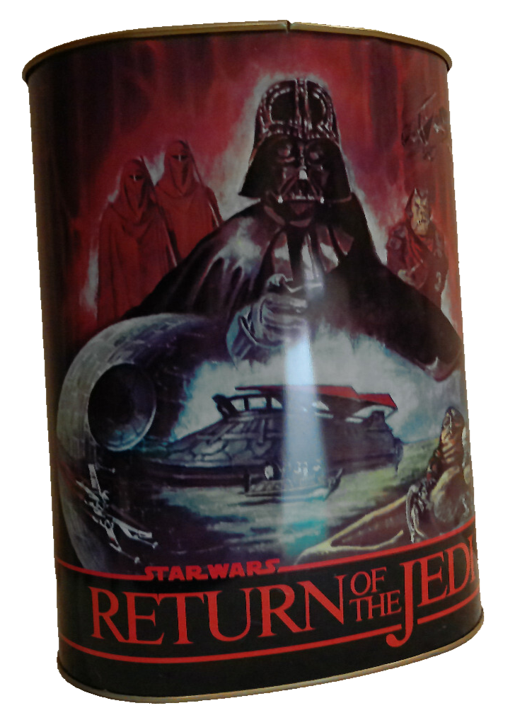 ROTJ Return Jedi CheinCo Star Wars 1983 trash waste basket can