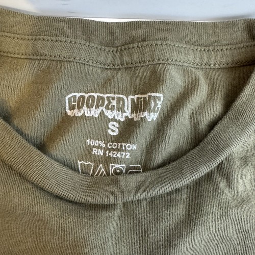 Men’s Cooper Nine 9 Eyes Olive Green Tshirt Size Small - Picture 3 of 12