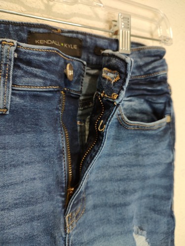 Kendall + Kylie Jr Mädchen Hochhausjeans in blau Größe 5/27 The Kontour - Bild 5 von 11