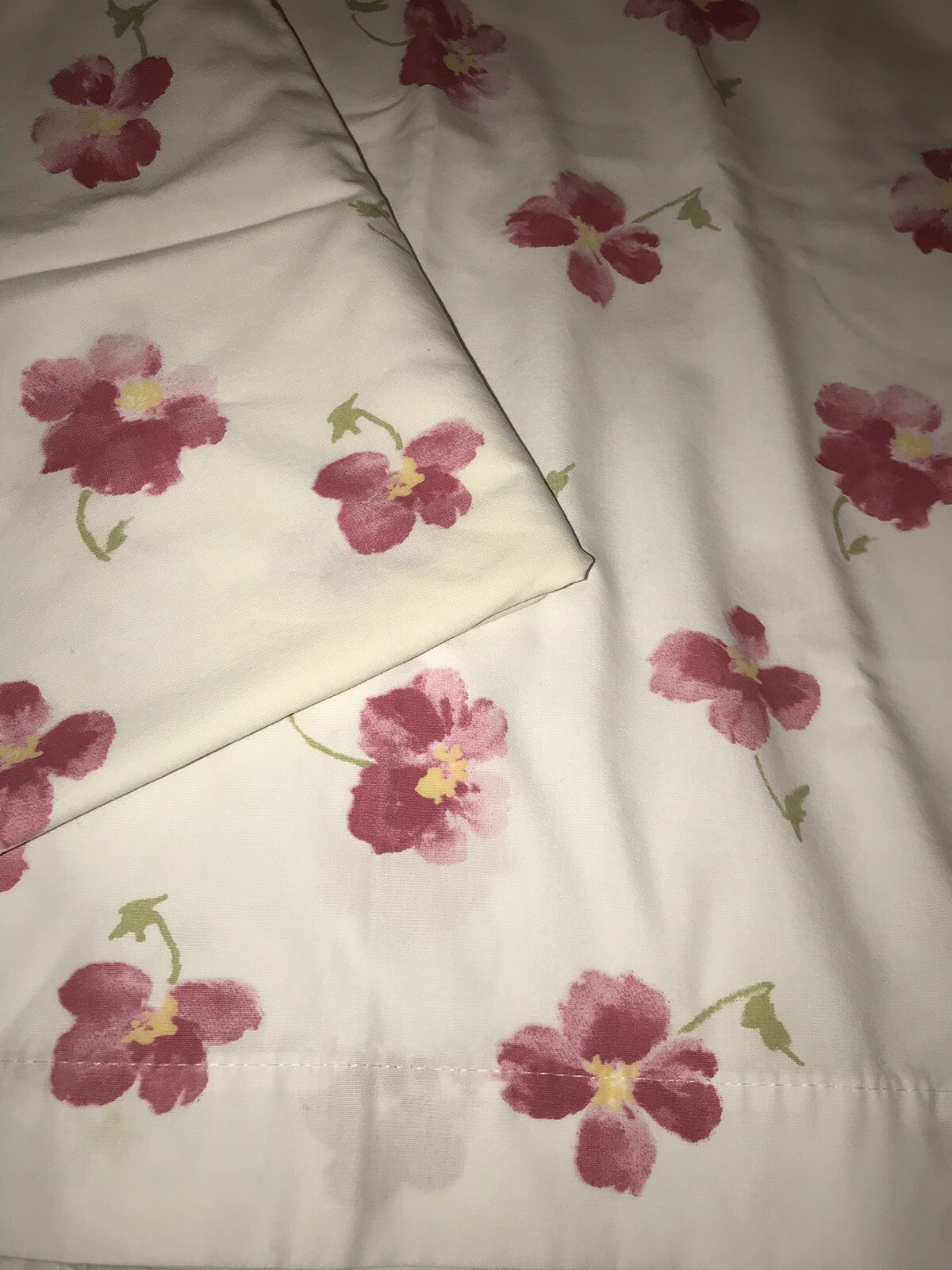 Floral Pair Standard Pillowcases Flowers Bedding Linens Pillow Slips eBay