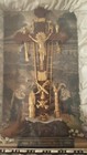 Antique Religious Frame Crucifix Shadow Box c.1877 THY KINGDOM COME Christian — photo 7