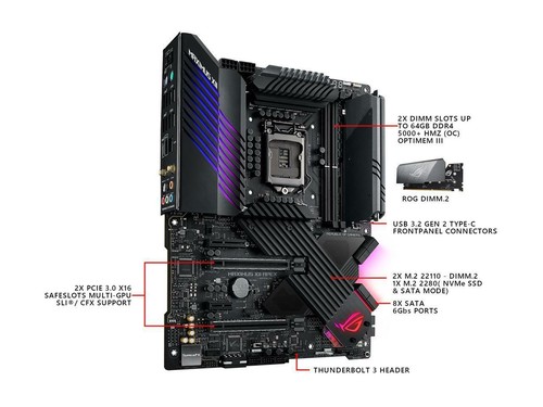 FOR ASUS ROG MAXIMUS XII APEX M12A Motherboard Z490 10900KA 1200PIN - Picture 5 of 6