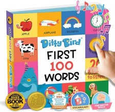 Talking Books 100 Words Fun Vocabulary Speech Learning for Babies Board...