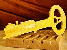 Folger Adam Joilett Prison/Jail Key REPLICA Locksport Collector Decoration 